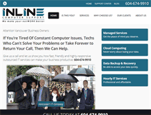 Tablet Screenshot of inlinecomputers.ca